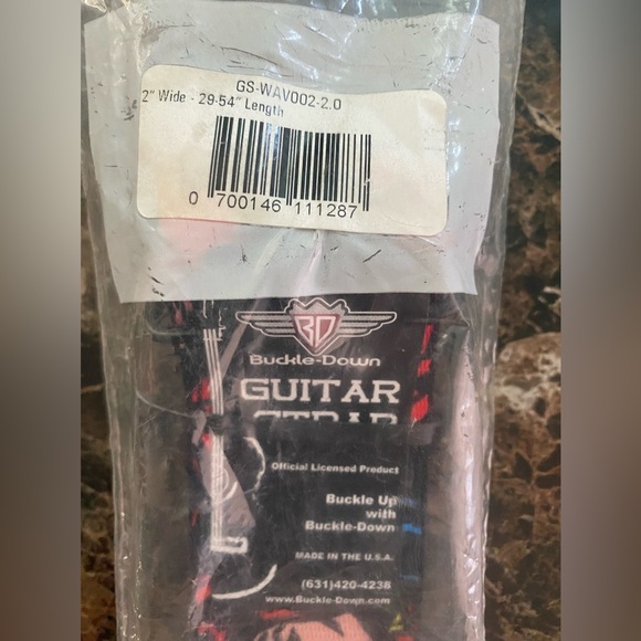 Buckle Down Marvel Guitar Strap 2”W & 29-54”L - Picture 5 of 5